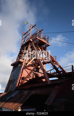 4febbraio 2015 Generic stock foto del pit capo a Big Pit Mining Museum Blaenavon Galles del Sud Foto Stock