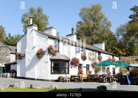 Britannia Inn, Elterwater in Langdale. Foto Stock