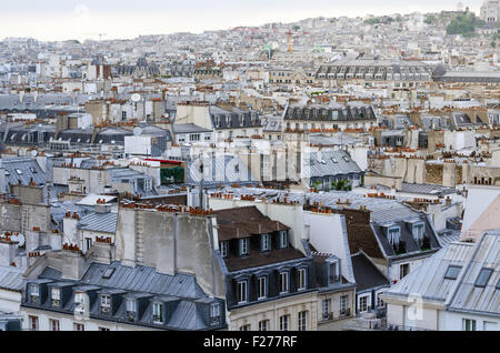 Vista sulla forma di Parigi Centro Pompidou, Parigi, Francia Foto Stock