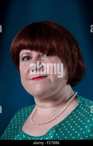 Louise gallese, il britannico autore di racconti brevi e thriller psicologico, all'Edinburgh International Book Festival 2015. Edimburgo, Scozia. Il 22 agosto 2015 Foto Stock