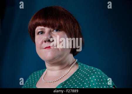 Louise gallese, il britannico autore di racconti brevi e thriller psicologico, all'Edinburgh International Book Festival 2015. Edimburgo, Scozia. Il 22 agosto 2015 Foto Stock
