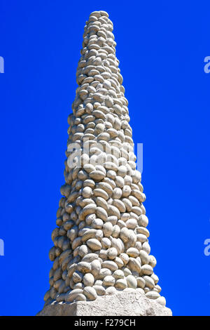 Scultura di calcio al di fuori di Camp Randall, casa del UWBadgers in Madison Wisconsin Foto Stock