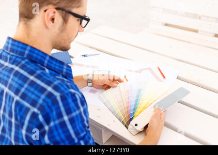 Libero professionista coinvolti nel lavoro Foto Stock