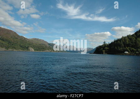 Loch Duich, Glen Sheil e Letterfearn Foto Stock