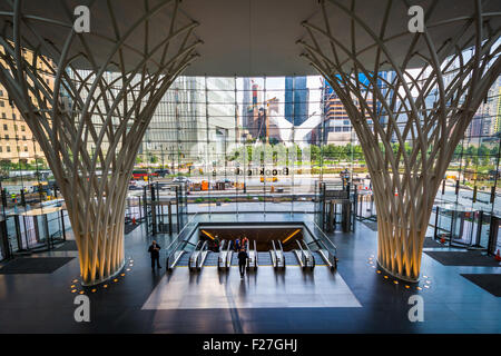 L'interno di Brookfield Place, in Lower Manhattan, New York. Foto Stock