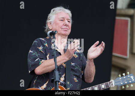 Mick Ralphs, 71, (Mott the Hoople, Bad Company), notizia 2015 Darlington Rhythm and Blues Festival con Mick Ralphs Blues Band Foto Stock