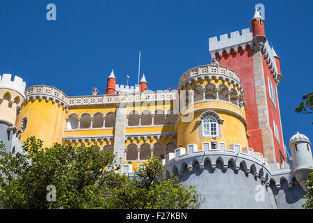 Palacio Nacional de Pena, Palazzo Nazionale di Pena, Sintra, Portogallo Foto Stock