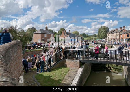 Stoke Bruerne, villaggio in guerra 1940 rievocazione.reenctor. © Scott Carruthers/ Foto Stock