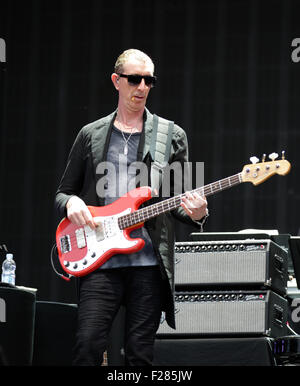 Londra, UK, 26 Giugno 2015: l'OMS sul palco del British Summer Time in concerto a Hyde Park di Londra Foto Stock