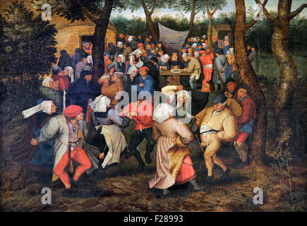 Il matrimonio contadino 1600-1625 da Pieter Brueghel il Giovane 1564-1638 Foto Stock