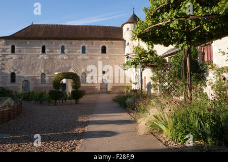 Chateau du Rivau, Ecuries Royales, Royal Stud, mattina Foto Stock