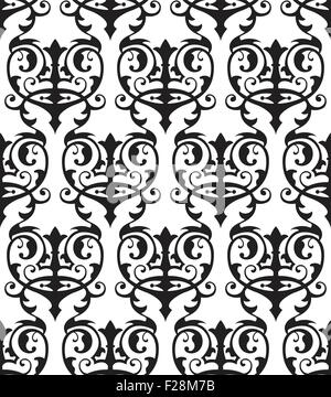 Seamless tracery su bianco Illustrazione Vettoriale