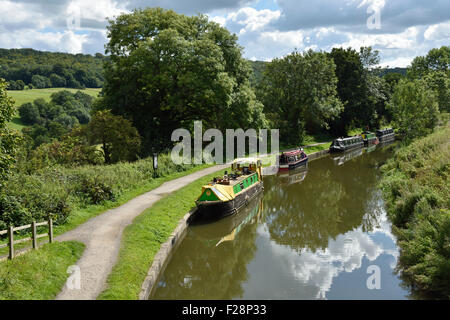 Claverton Kennet and Avon Canal UK Nr Bath Somerset Foto Stock