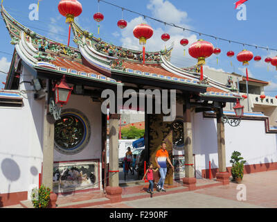 Ingresso di Cheng Hoon Teng tempio buddista, Melaka (Malacca), Malaysia, Asia Foto Stock