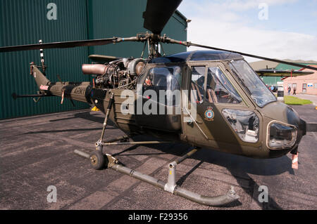 Armata britannica Westland Scout AH MK1 Elicottero Foto Stock