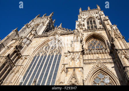 La storica cattedrale di York Minster nella città di York, Inghilterra. Foto Stock