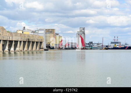 Saint-Nazaire Kriegsmarine base sottomarina francia Foto Stock