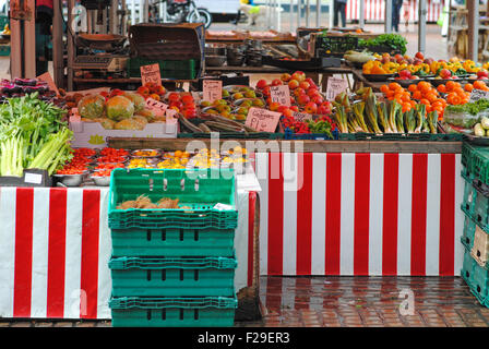 Northampton bancarelle del mercato England Regno Unito Foto Stock