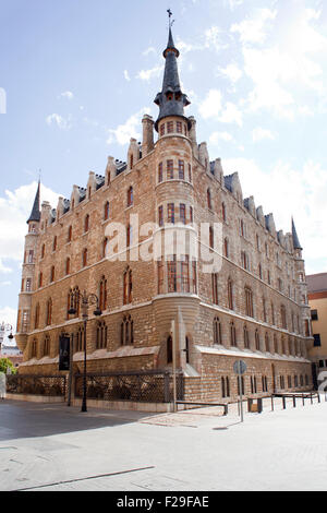 Casa Botines in Leon - Spagna Foto Stock