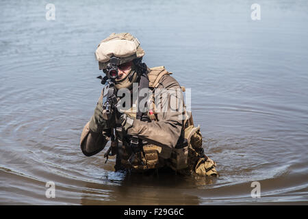 Le forze speciali in acqua Foto Stock