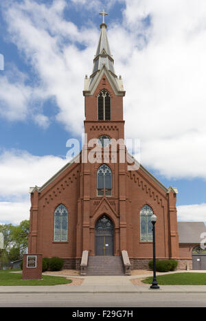 1904 San Paolo Chiesa cattolica nel centro di Sauk, Minnesota Foto Stock