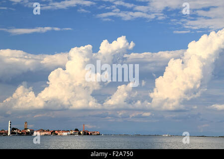 La formazione di nube, isola di Murano (Isola di Murano, Venezia Foto Stock