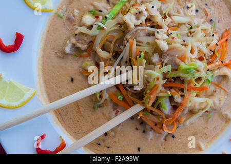 Ramen asian noodle soup Foto Stock