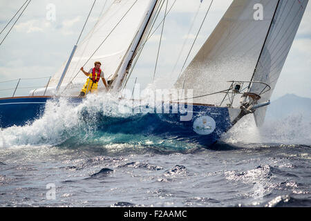 Maxi Yacht Rolex Cup 2015 barca vela regata. Foto Stock