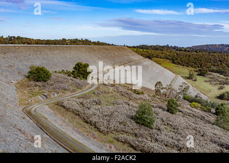 Serbatoio Cardinia parete dam, Melbourne, Victoria, Australia Foto Stock