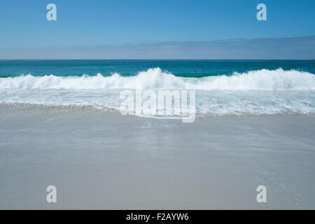 La spiaggia e il mare nel Carmelo, CALIFORNIA, STATI UNITI D'AMERICA Foto Stock
