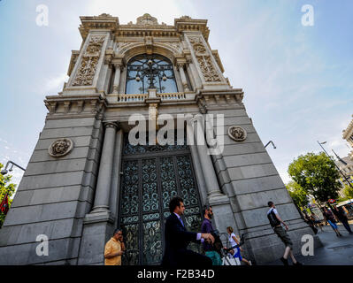 Banca di Spagna in Madrid-Banco de España en Madrid Foto Stock