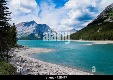 In alto lago Kananaskis, Kananaskis, Alberta, Canada Foto Stock