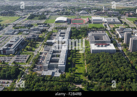 Universite Laval University è raffigurato in questa foto aerea nella città di Québec Foto Stock