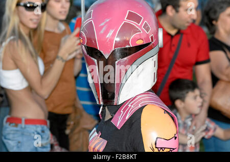 VII Giornata di formazione della guarnigione spagnola 501legion, -Star wars-. Unidentified donna mascherata di -Sabine Wren- Foto Stock