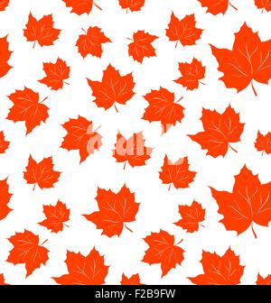 Autunnale di foglie di acero, sfondo senza giunture Illustrazione Vettoriale