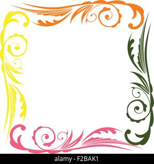Photo Frame floreali Illustrazione Vettoriale