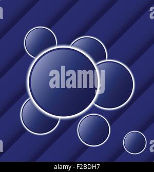 Impostare le sfere astratte come fumetti Illustrazione Vettoriale