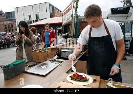 Il British Street Food Finals ,Leeds, Regno Unito. Foto Stock