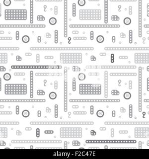 Sfondo vettoriale realizzato in URSS baby elementi da costruzione Illustrazione Vettoriale