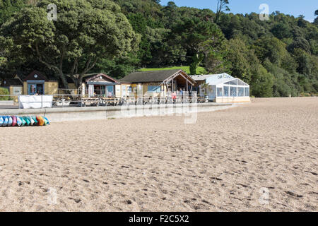 Venere Cafe e Beach Shop a Blackpool Sands vicino a Dartmouth in Devon Foto Stock