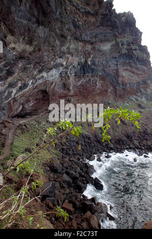 Modo per Playa de Nogales, Puntallana, La Palma Isole Canarie Spagna Foto Stock