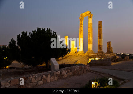 Tempio di Ercole in Amman, Giordania Foto Stock