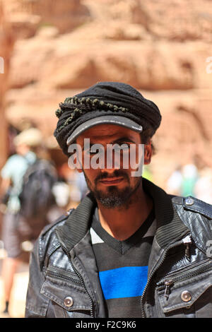 Uomo beduino in Petra Foto Stock