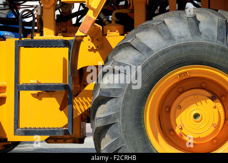 Grande carrello closeup Ruota oggetto Foto Stock