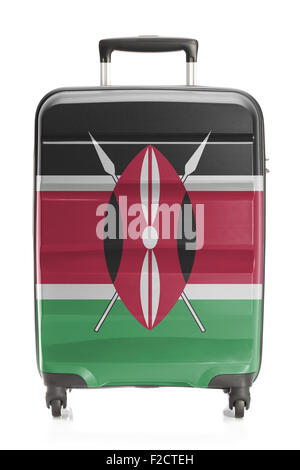 Valigia dipinta in bandiera nazionale series - Kenya Foto Stock