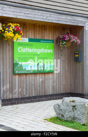 Clatteringshaws Visitor Center, Galloway Forest Park, Dumfries and Galloway, Scotland, Regno Unito Foto Stock