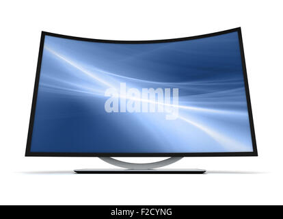 Tv curva Foto Stock