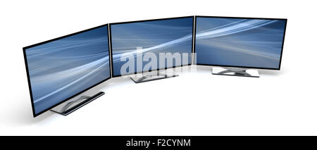 Tre display HD Foto Stock