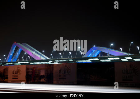 Salam ponte in Abu Dhabi, Emirati Arabi Uniti Foto Stock