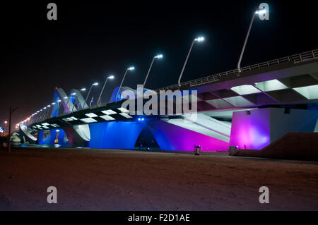 Salam ponte in Abu Dhabi, Emirati Arabi Uniti Foto Stock